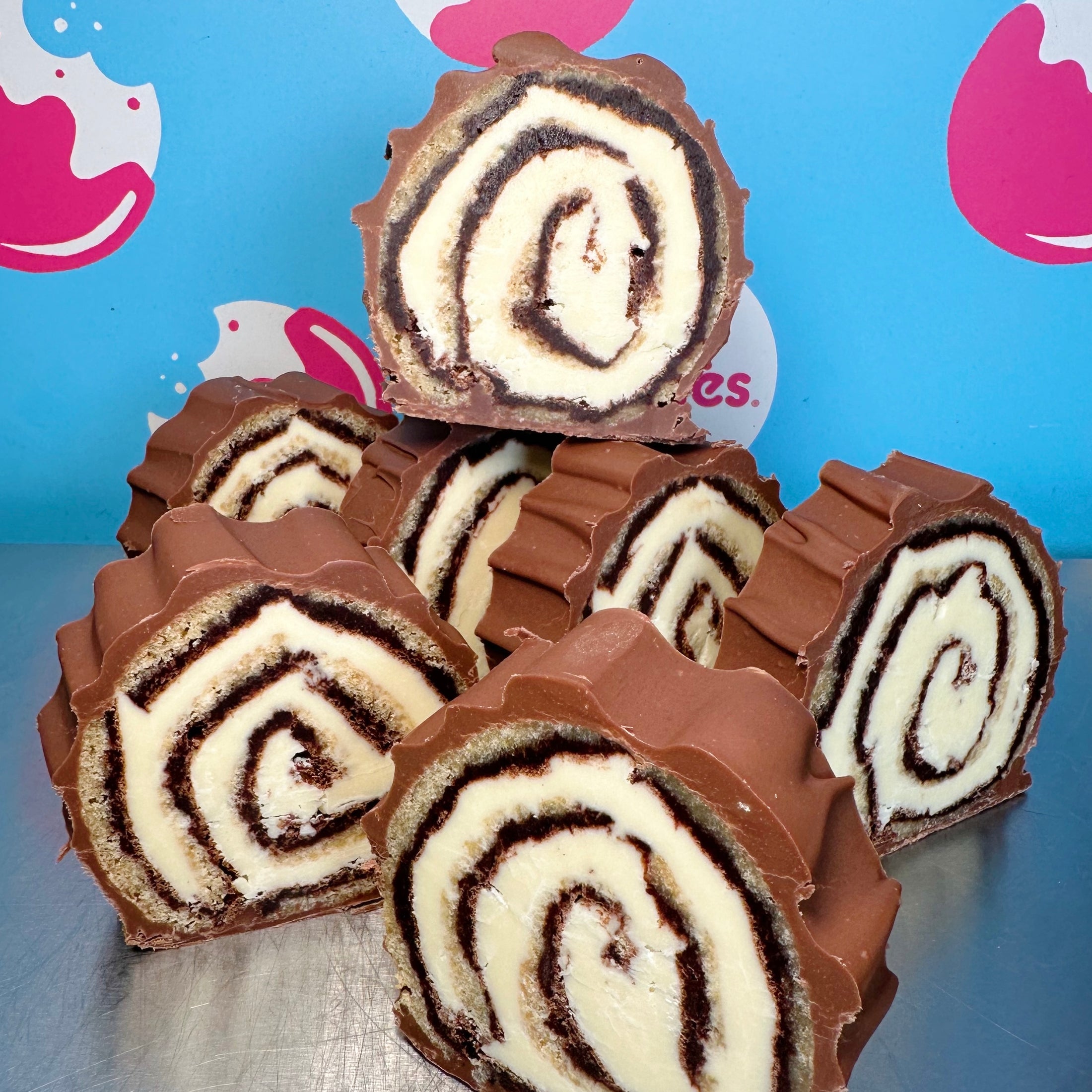 Brookie Yule Log Slice