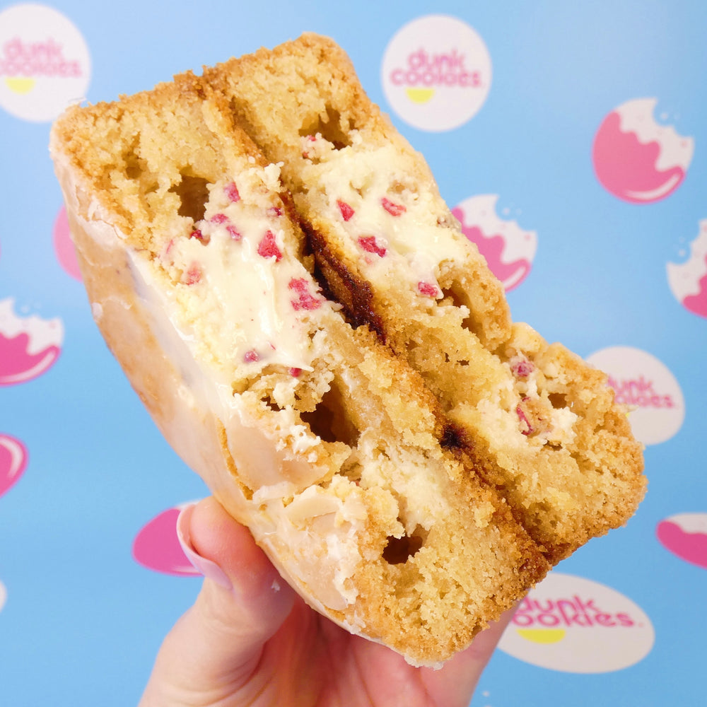 Raspberry & White Chocolate Swirl Cookie