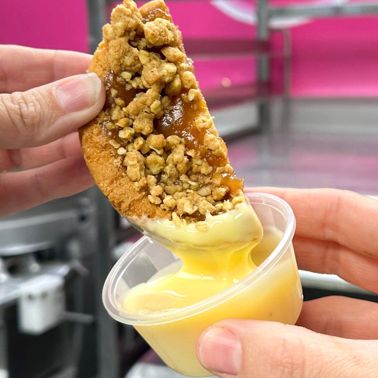 Apple Crumble & Custard Decadunk Cookie