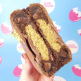 Load image into Gallery viewer, Chocolate Dubai Chocolate Pistachio Stuffed Deep Dish Cookie

