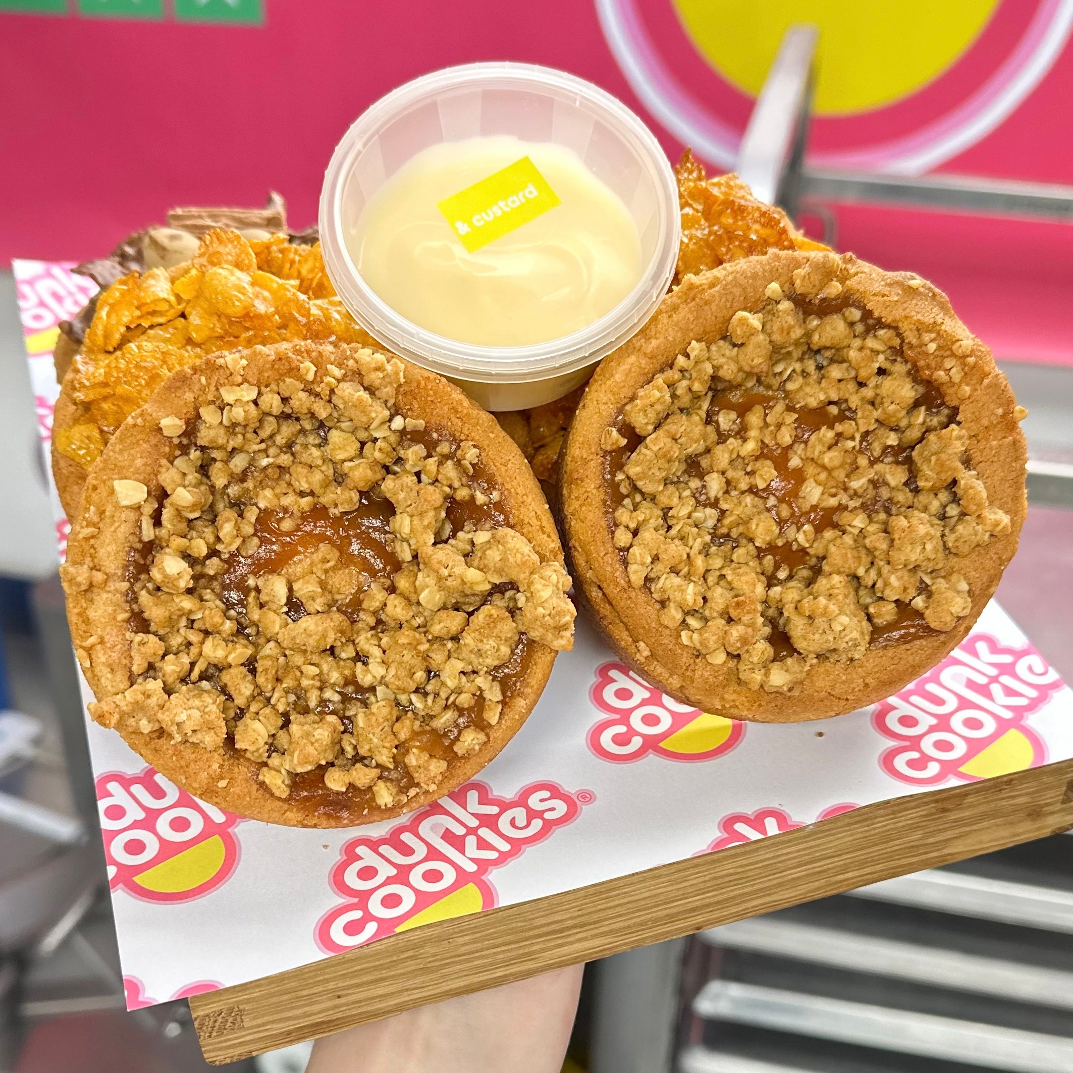 Apple Crumble & Custard Decadunk Cookie