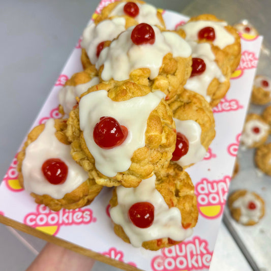 Bakewell Tart Stuffed NYC Cookie