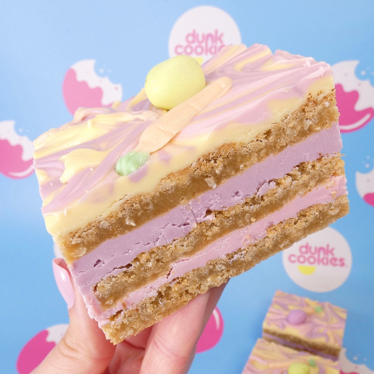 The (Not So Mini) Egg Pretty Pastel Vanilla Cookie Stack