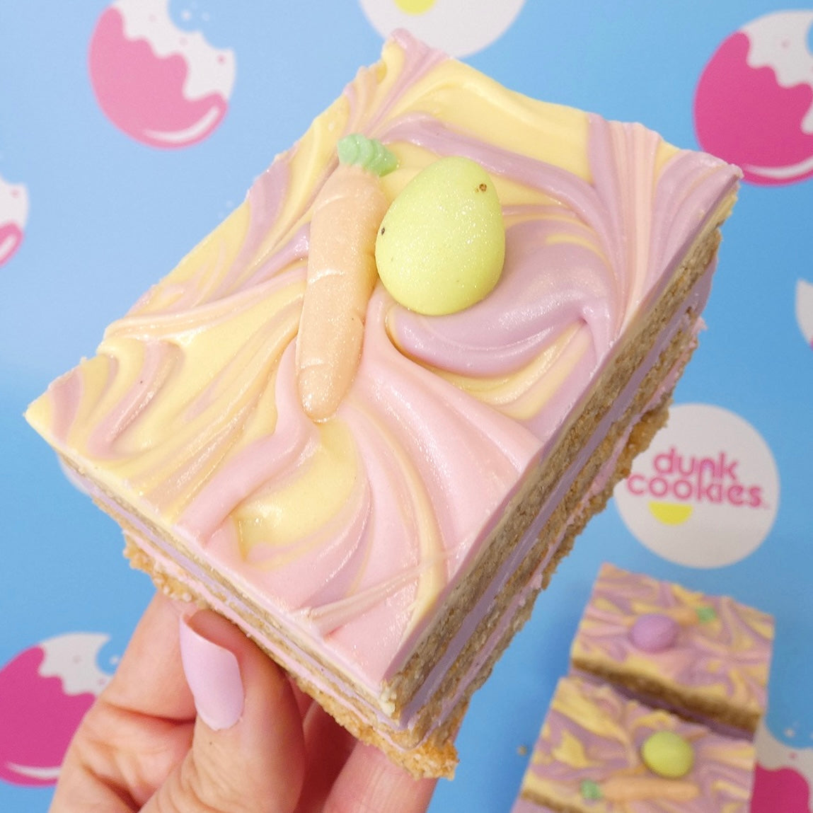 The (Not So Mini) Egg Pretty Pastel Vanilla Cookie Stack