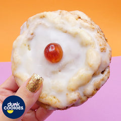 Bakewell Tart Frosted Cookie