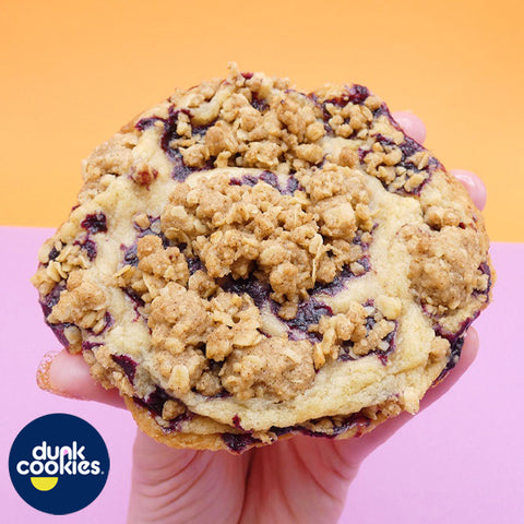 Blueberry Muffin Crumble Cookie