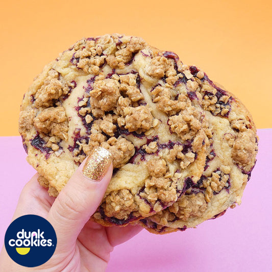 Blueberry Muffin Crumble Cookie
