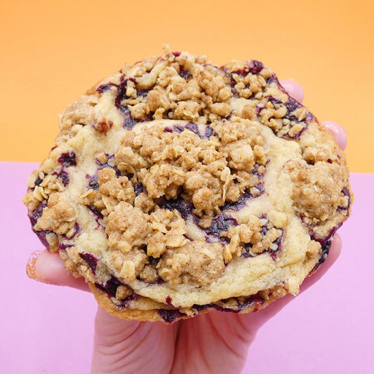 Blueberry Muffin Crumble Cookie