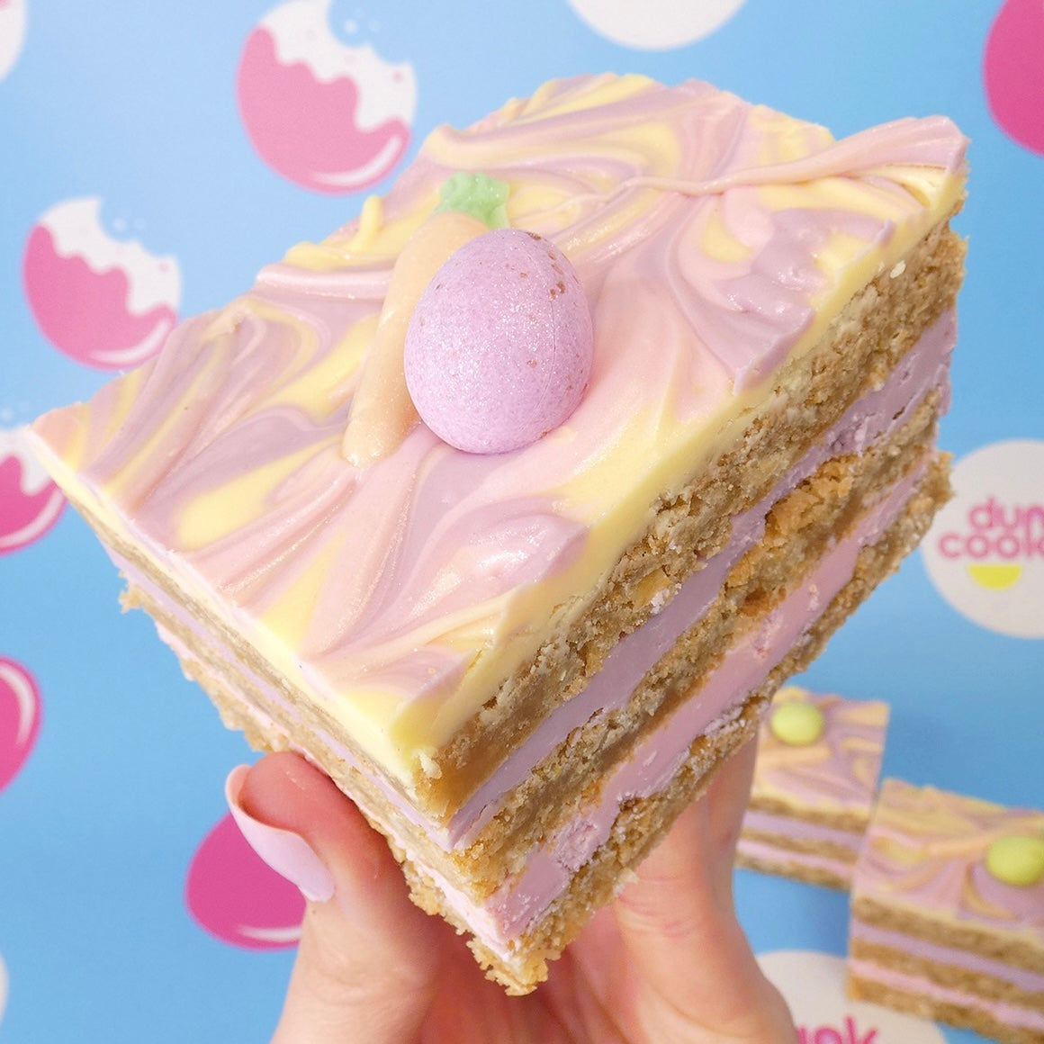 The (Not So Mini) Egg Pretty Pastel Vanilla Cookie Stack