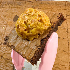 Caramel Cornflake Best Brownie Slice