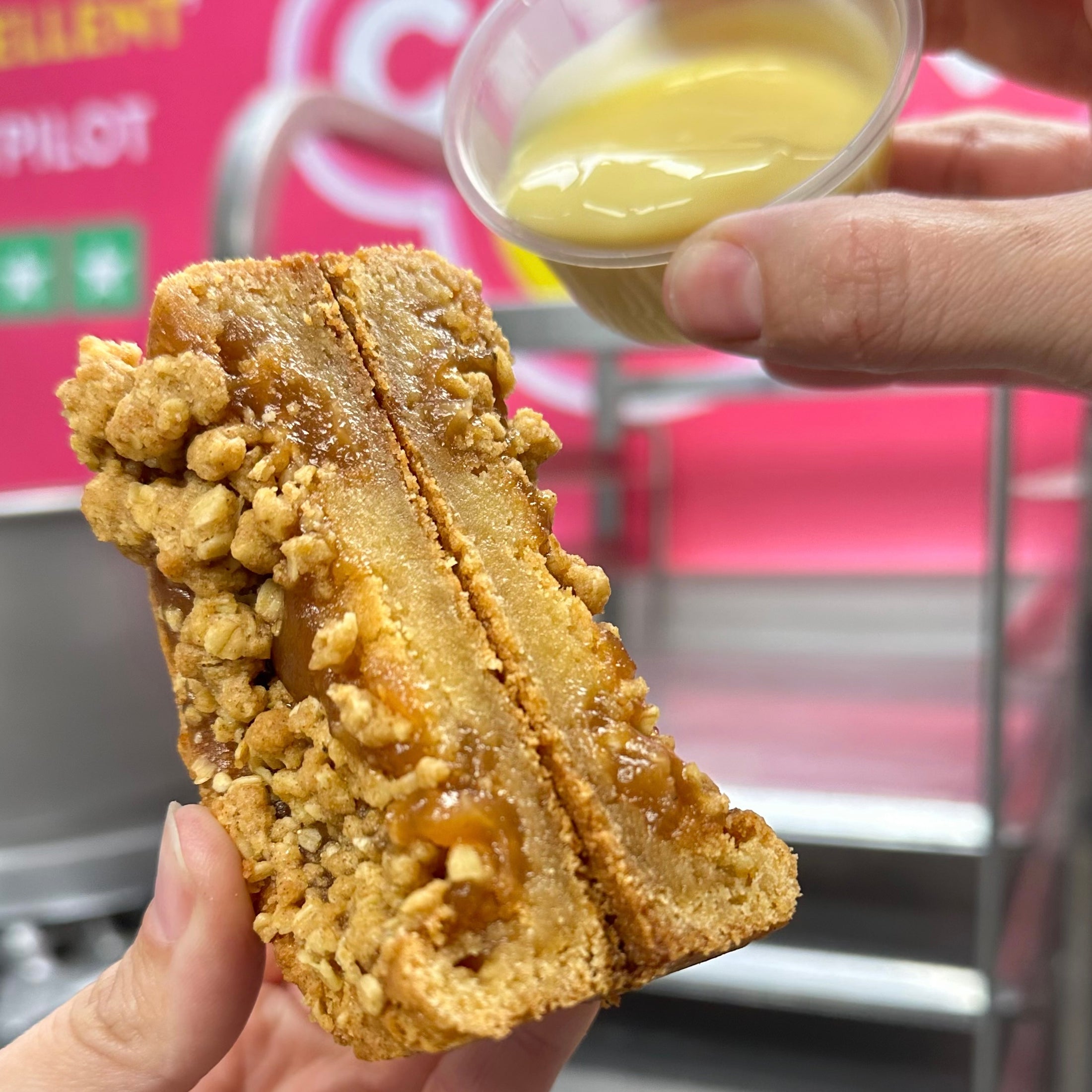 Apple Crumble & Custard Decadunk Cookie