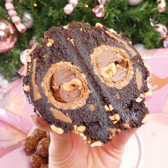 Ferrero Rocher Stuffed NYC Cookie